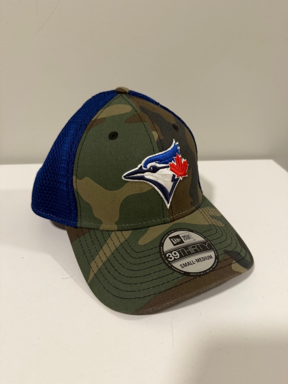 Toronto Blue Jays New Era 39THIRTY Cap – Camo Stretch Fit S/M